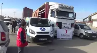 AFYONKARAHİSAR - Suriye'ye yardım tırı gönderildi