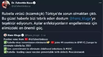 Bakan Koca: Kızamıkçık Türkiye'de sorun olmaktan çıktı