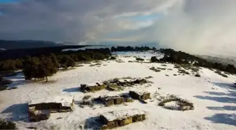 Topçam Yaylası, bembeyaz oldu