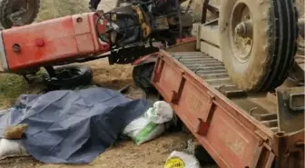 Traktör şarampole uçtu: Aynı aileden 1 ölü, 2 yaralı