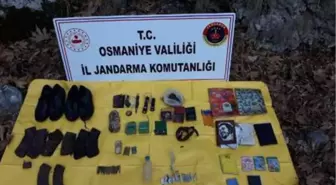 Amanoslar'da, PKK'nın mühimmat ve patlayıcıları ele geçirildi