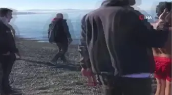 Yılın son gününde denize girdiler