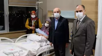 Konya'da 2021 yılının ilk bebeği dünyaya geldi