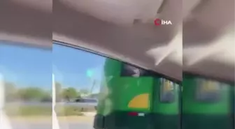 Meksika'da trafikte yangın tüpü ile çöp kavgası