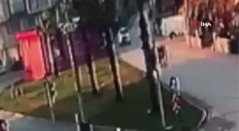 Son dakika haberi: Çalıntı motosikletle kaza yapan hırsızlar kamerada