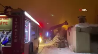 Son dakika haberleri! Horasan'da çatıda çıkan yangın korkuttu