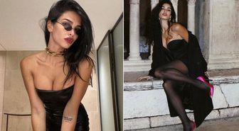 Sırp forvet Filip Djordjevic'in eşi Jovana, birbirinden cesur pozlarıyla dikkat çekti