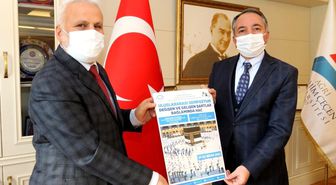 Müftü Topçu, Rektör Karabulut ile bir araya geldi