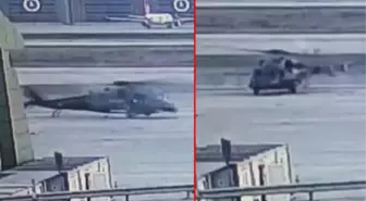 Sabiha Gökçen Havalimanı'nda meydana gelen helikopter kazasının görüntüleri ortaya çıktı