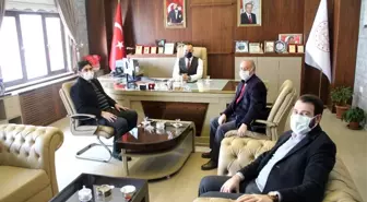 STK başkanlarından Milli Eğitim Müdürü Tekin'e ziyaret