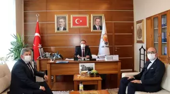 Bünyan protokolü Mehmet Özhaseki'yi ziyaret etti