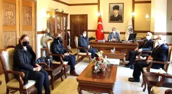 DATÜB heyeti Erzincan Valisi Mehmet Makas'ı ziyaret etti