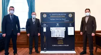 Yakutiye Belediyesi'nden ilçe merkezindeki camilere Dezenfektan İstasyonu