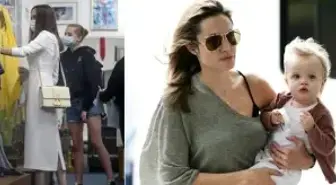Angelina Jolie, kızları Zahara ve Shiloh ile alışverişte: Daha dün annesinin kucağıydı, 14 yaşında 1.65 boyunda