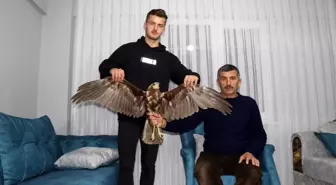 Uçmakta zorlanan doğana hayvan sever sahip çıktı