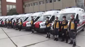 Sağlık Bakanlığınca gönderilen 26 ambulans hizmete alındı