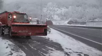 (Drone) Bolu Dağı'nda kar yağışı etkili oluyor