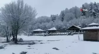 İznik'te kar yağışının ardından kartpostallık görüntüler