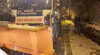 Kartal Belediyesi kar mesaisine başladı