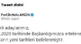 ÖSYM'nin ertelediği sınavların yeni tarihleri belli oldu