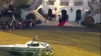 Trump, Beyaz Saray'a veda etti