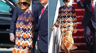 ABD bu kareyi konuşuyor! Melania Trump'ın seçimi veda gününe damga vurdu