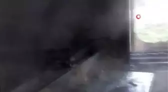 Kokoreç arabası cayır çayır yandı