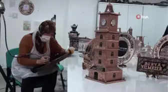 Bakır, kadın elinde sanata dönüşüyor