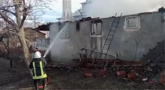 Amasya'da cami lojmanında yangın