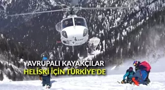 Avrupalı kayakçılar, Heliski için Türkiye'de