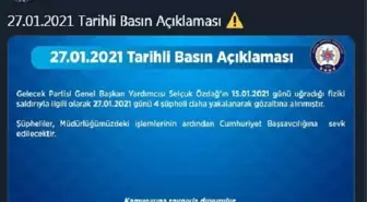 Gelecek Partili Özdağ'a saldırıda 4 gözaltı daha