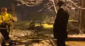 Çan Belediyesi'nin karla mücadele çalışmalarına Başkan Öz de katıldı