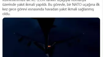 NATO uçağına yakıt ikmali