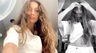 Dört ayda karnı dümdüz oldu: Gigi Hadid her zaman formda