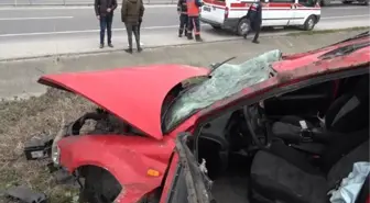 Otomobil takla attı; 1'i bebek, 4 yaralı