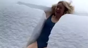 Ünlü oyuncunun videosu olay oldu: Kar yağınca aklıma geldi