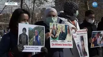 Uygurlar Ankara'da Çin Protestosunu Sürdürüyor