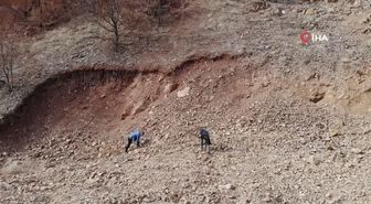 (TOKAT-ÖZEL)Yol yapımında kullanılıyordu, milyonlarca yılda oluştuğu tespit edildi