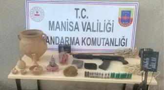 Manisa'da 'sahte içki' ve 'tarihi eser' operasyonu: 1 tutuklama