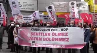 Türkiye Gençlik Birliği üyeleri terör örgütü PKK'yı protesto etti