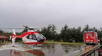 Son dakika haberleri... Ambulans helikopter korona hastası için havalandı