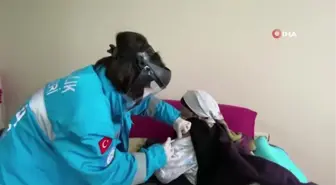 Asırlık çınar Hanife nine de Covid-19 aşısı oldu