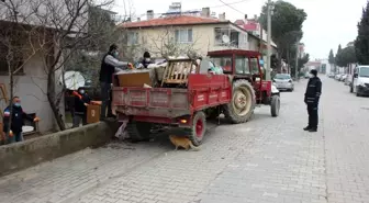 Bahçeden 2 traktör çöp temizlendi