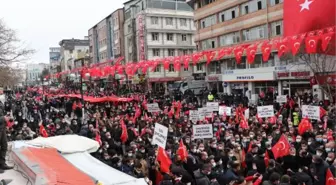 Son dakika! Gara'da 13 Türk vatandaşının şehit edilmesine tepki yürüyüşü (3)