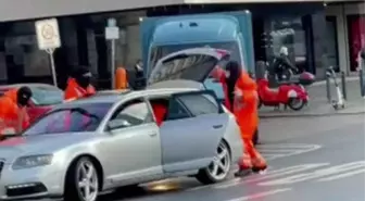 Berlin'de para nakil aracı kar maskeli 4 kişi tarafından soyuldu