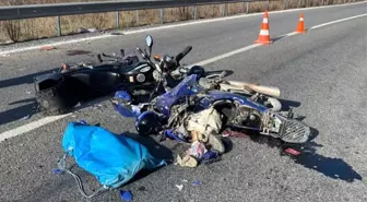 Kazada ağır yaralanan motosiklet sürücüsü hayatını kaybetti