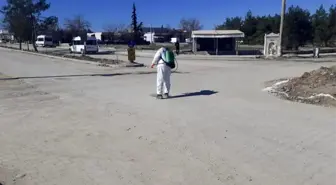 Samsat'ta larva ile mücadele çalışmaları başlatıldı