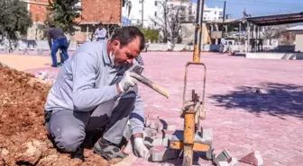Kepez camilerin bahçesini güzelleştiriyor