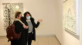 Pandeminin sanatçılara yansıması 'Yeniden' sergisiyle sanatseverlerin beğenisine sunuldu