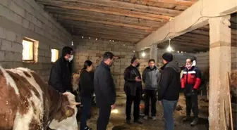 Hayvan yetiştiricileri ve süt üreticilerine destek amaçlı ziyaret